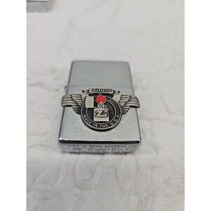 VTG. 1998 SERIES 2032695 SQUARE ZIPPO LIGHTER PEWTER EMBLEM UN USED RARE